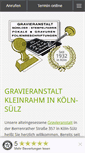 Mobile Screenshot of gravieranstalt-kleinrahm.de